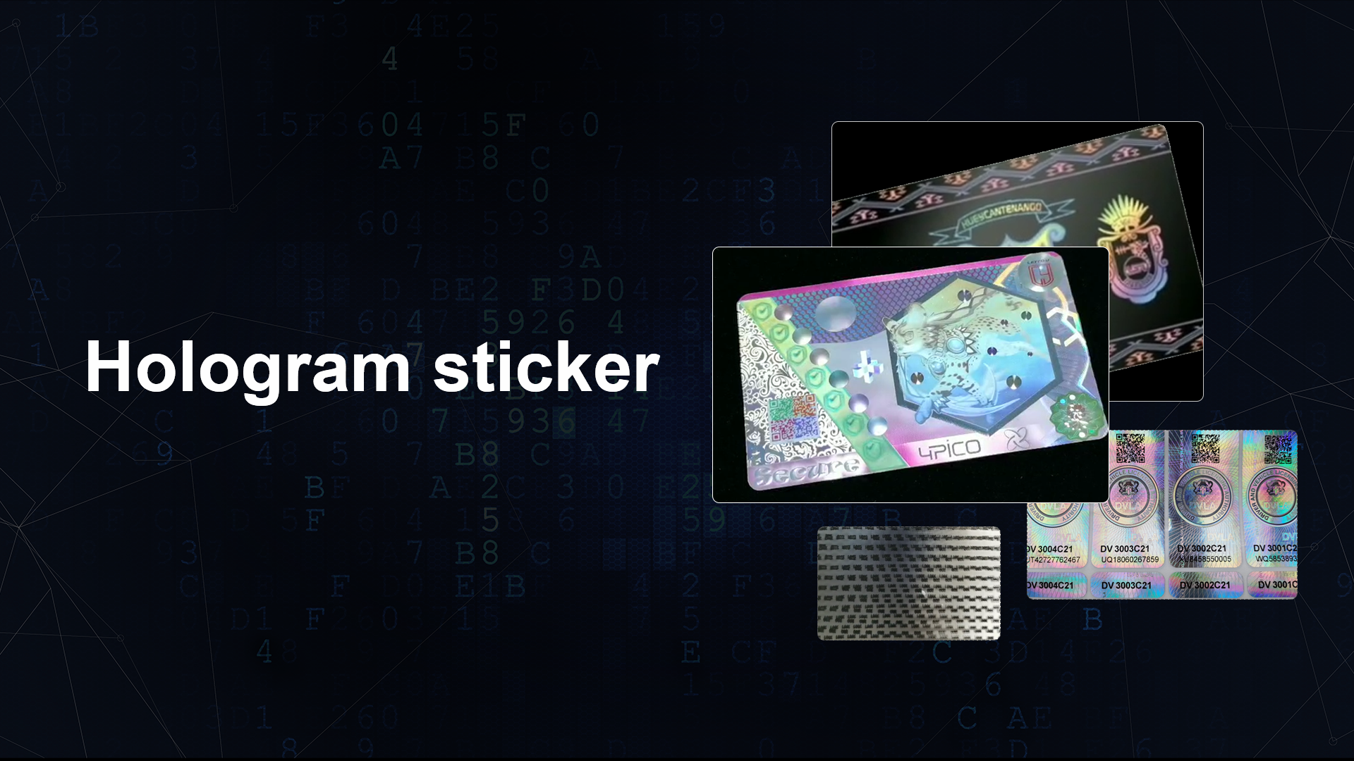 Customized Hologram Sticker Prodhuesit nga Kina