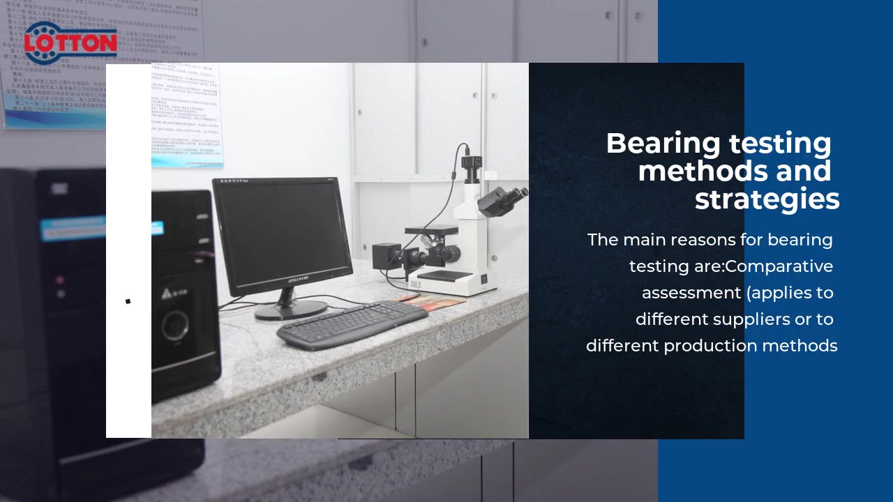 Bearing testing methods and strategies