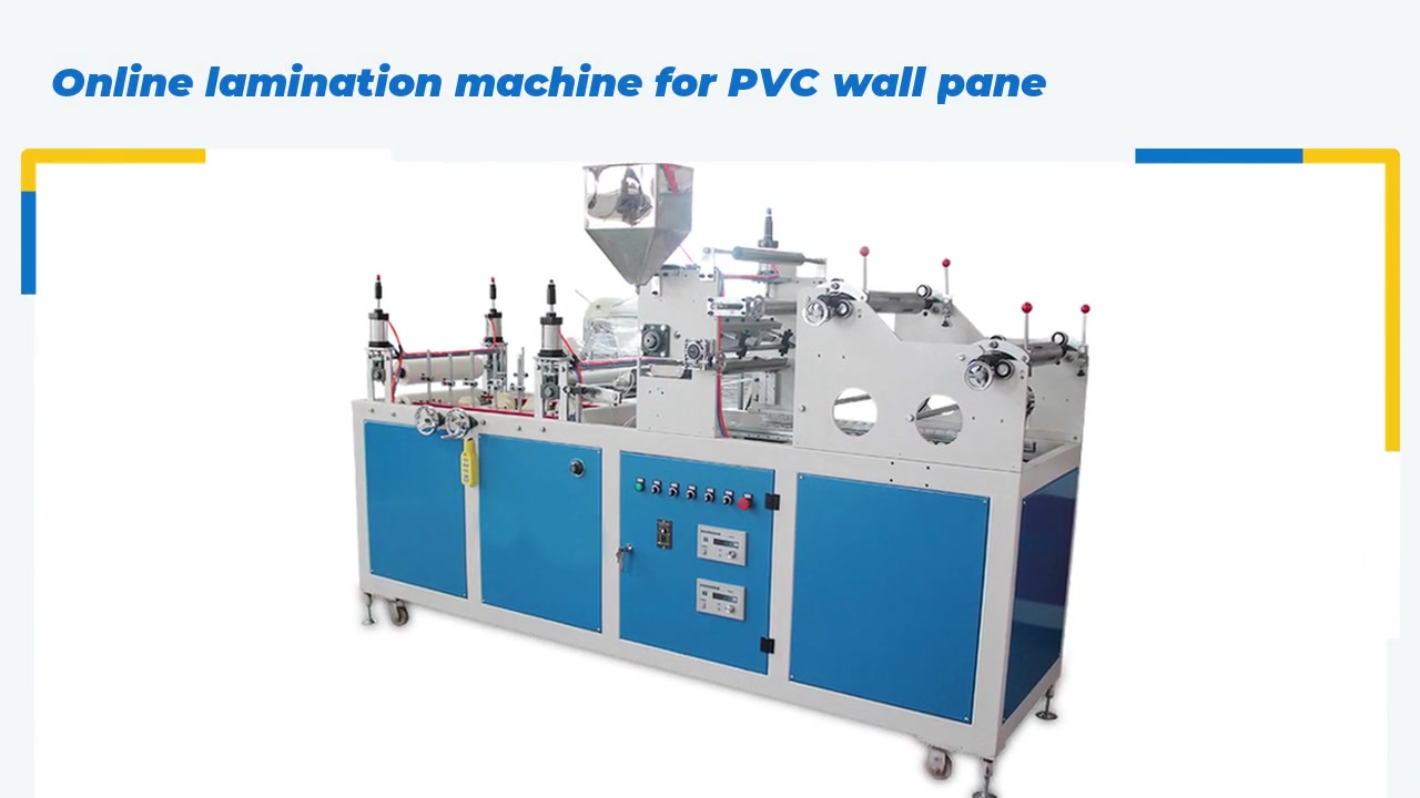 Máquina de laminación en línea para panel de pared PVC