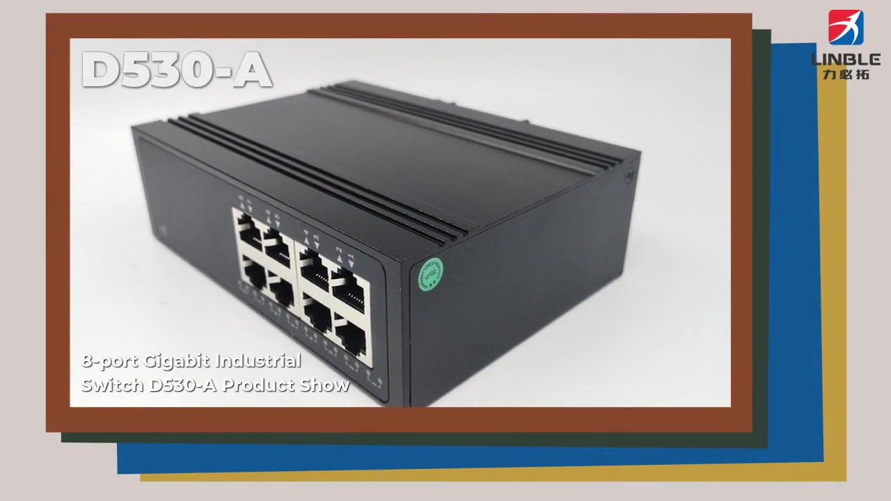 Libtor 8 Gigabit industrial switches D530-A Product display