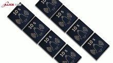 Fashionable and beautiful aluminum alloy nameplate-Alice