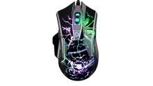 M728 Gaming Mouse Wired, USB Optical Computer Mice with LED Backlit, 4 Adjustable DPI Up to 3200, Ergonomic Gamer Laptop PC Mouse for Windows 7/8/10/XP Black