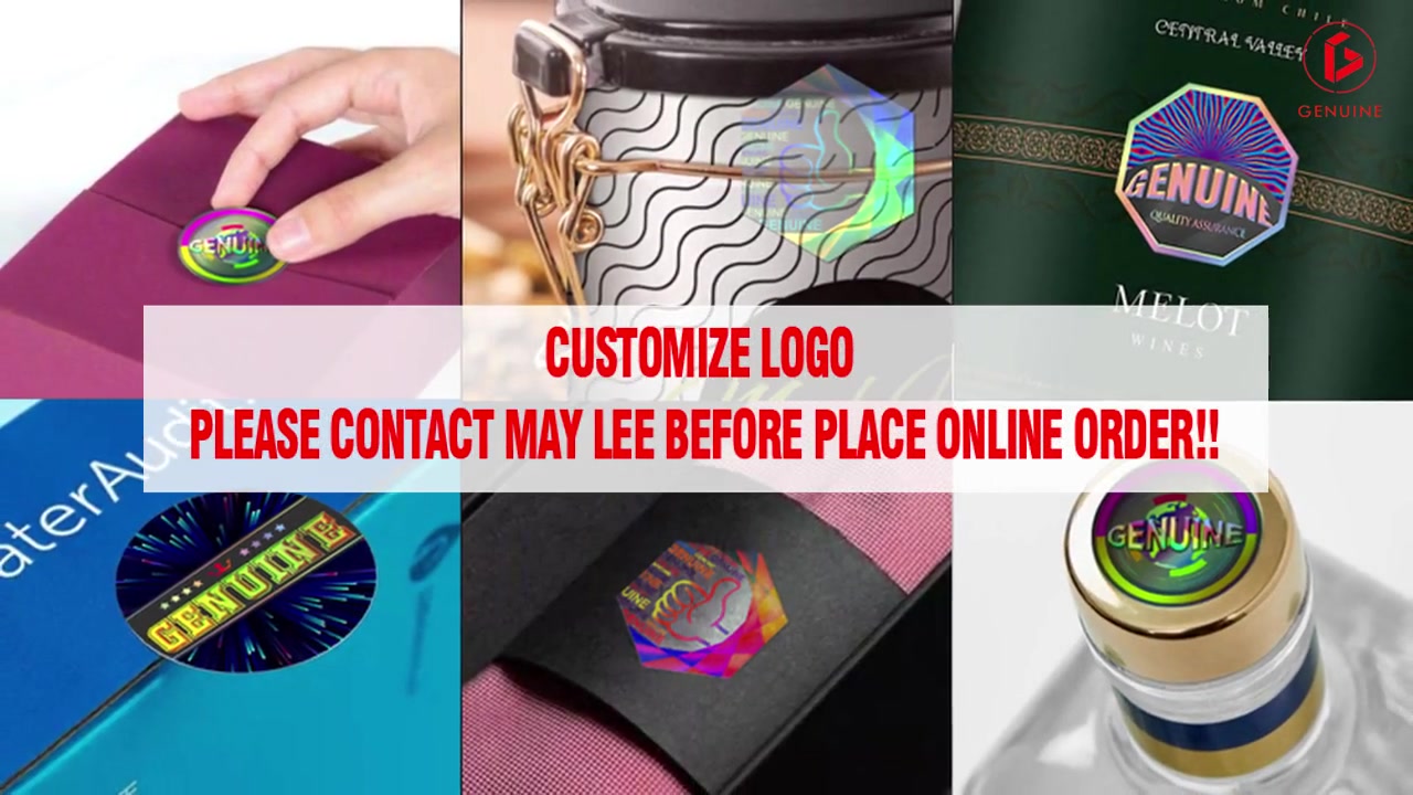 Customized Custom Holographic Labels Service Manufacturer-Genuine Hologram manufacturers From China
