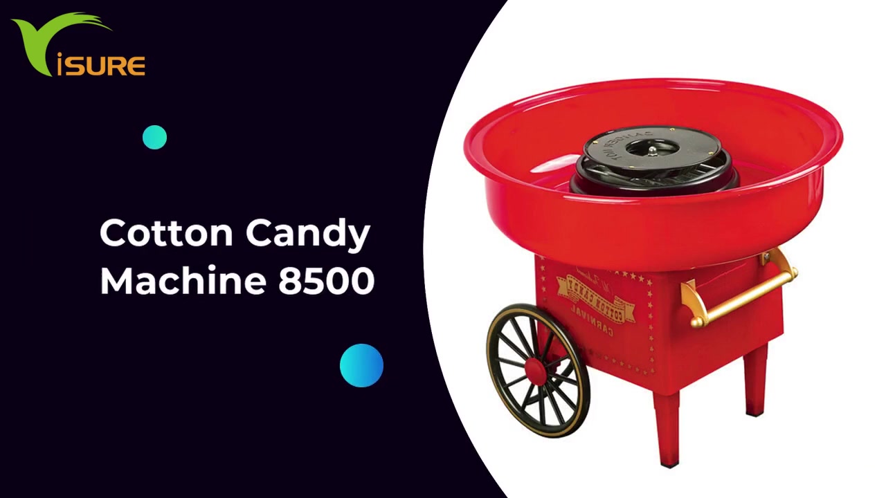Plej nova elektra hejma kotono Candy Candy Floss Maŝino 8500