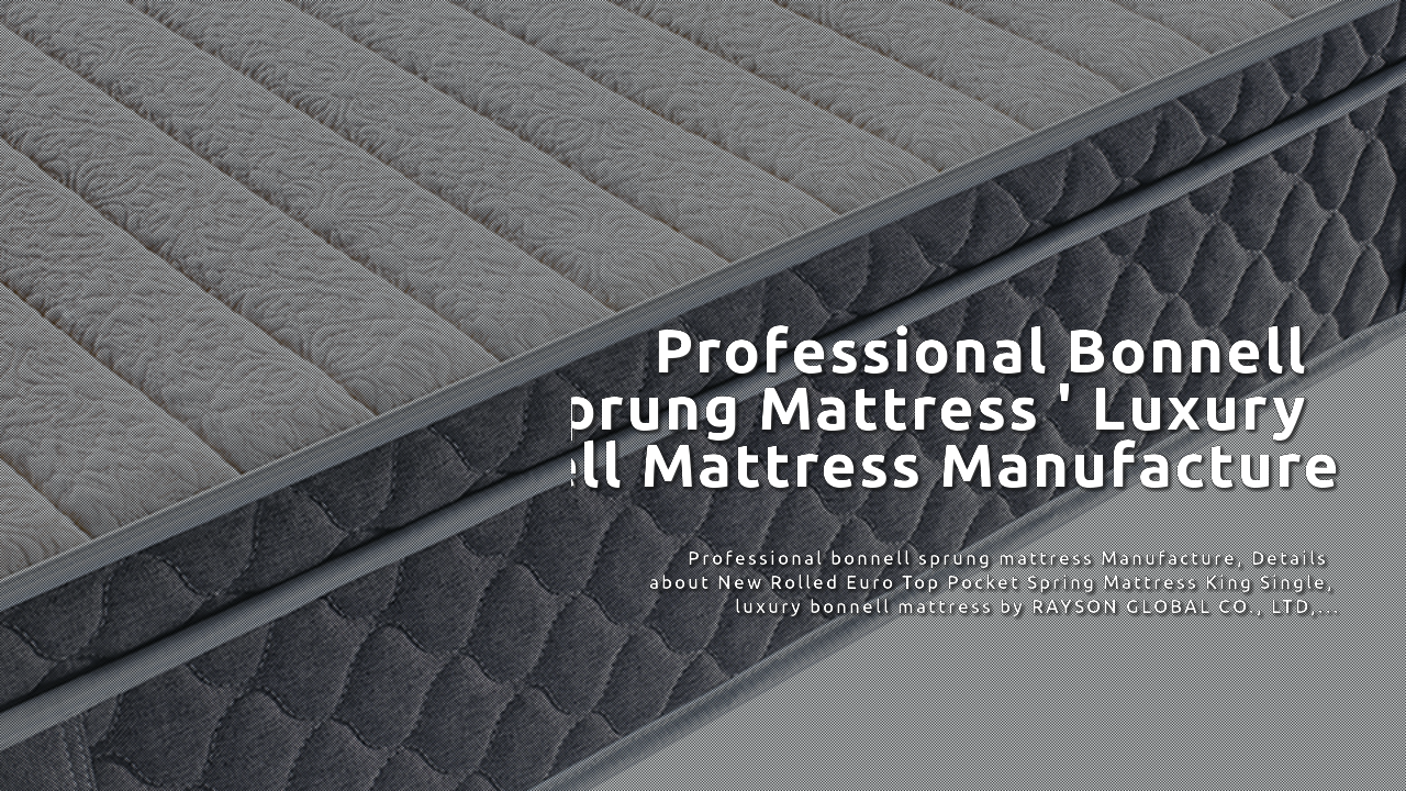 Iċ-Ċina New Rolled Euro Top Pocket Spring Mattress King Single fabricants-Rayson
