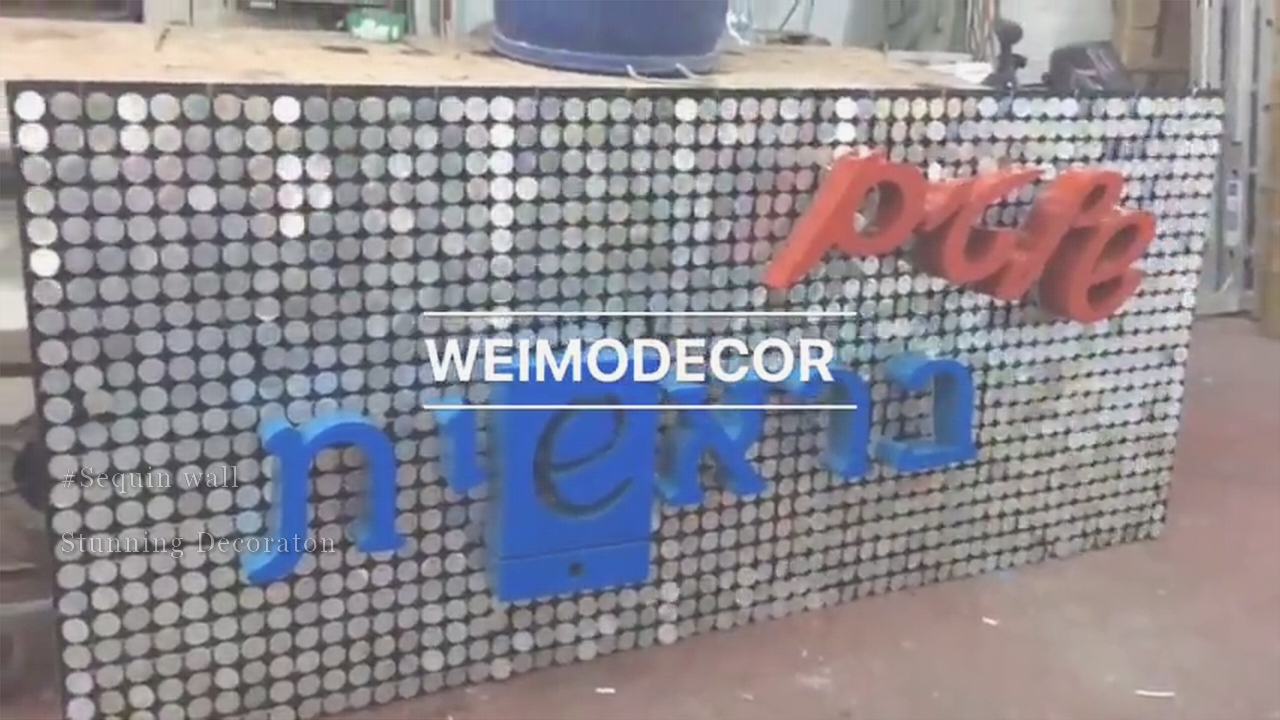 Perfecta enim Ningbo Weimodecor Sequin Wall Art