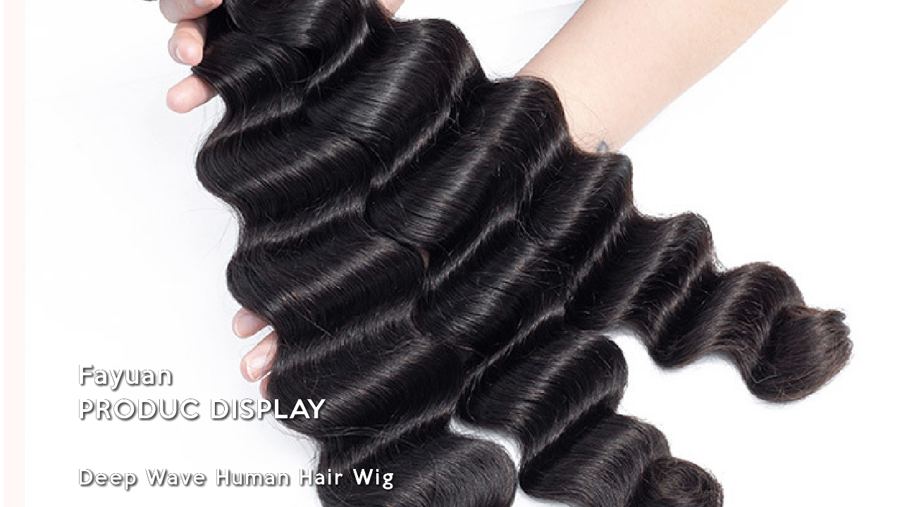 De unda profundus Humanum Hair Wig Fayuan
