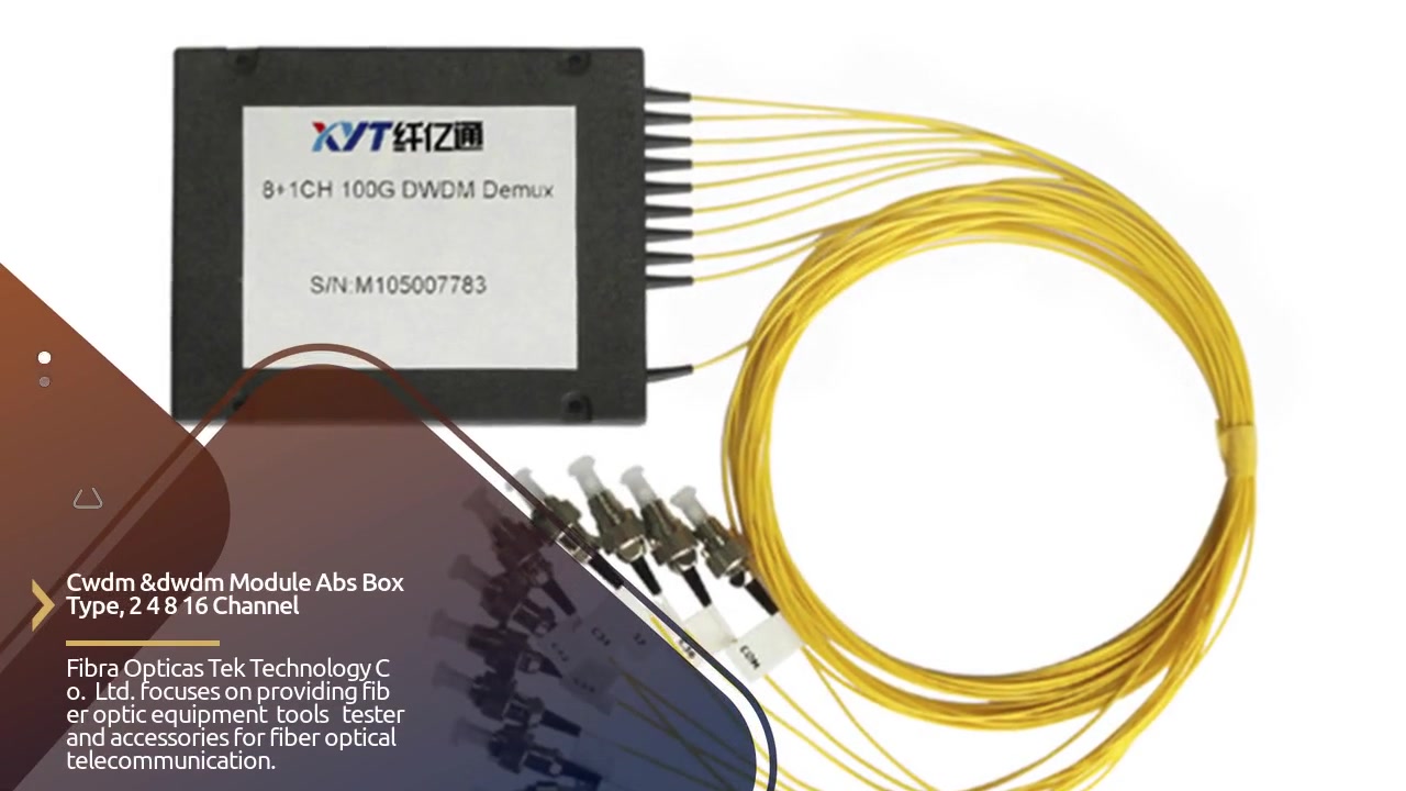 ABS Box Type CWDM&DWDM Fiber Multiplexer VIDEO