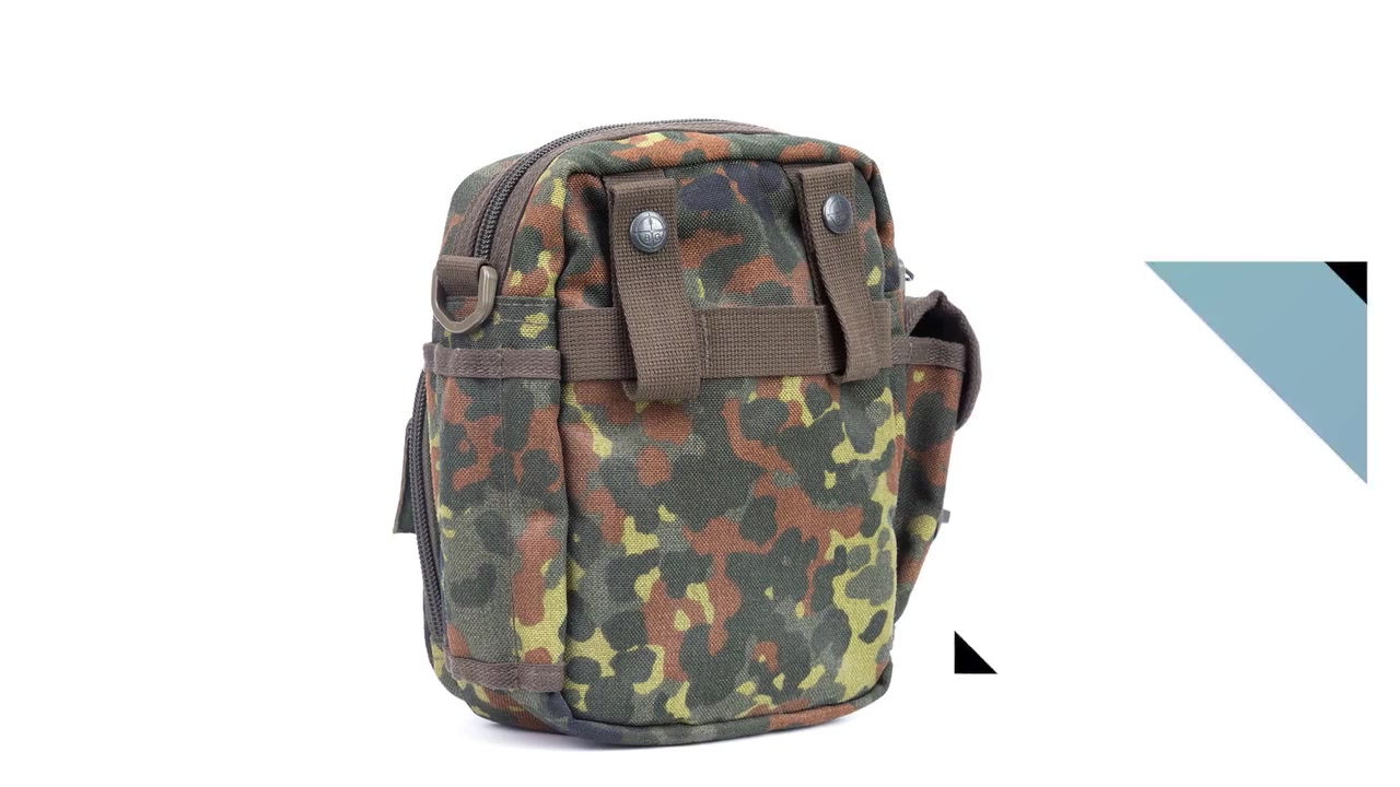Military Crossbody Bag Nylon fabric zipper closure