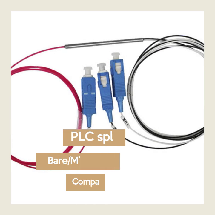 Fiber Optic Plc Splitter Bare Mini Steel Tube Type Video Display
