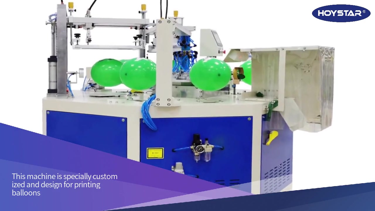 Automatic 2 Colors Balloons Screen Printing Machine
