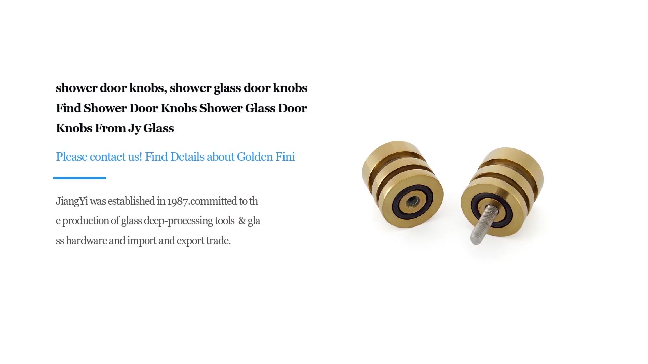 wholesale door knobs Golden Finish Decorative Bathroom Glass Door Knobs SDK-14G | JY