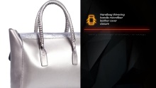 China Handbag Weaving handle microfiber leather cover closure manufacturers-