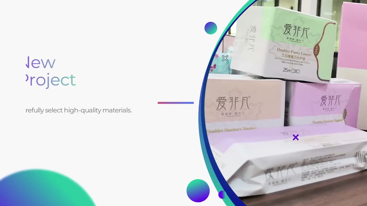 Disposable Cotton Sanitary Napkins And Pads For Women JBS-1