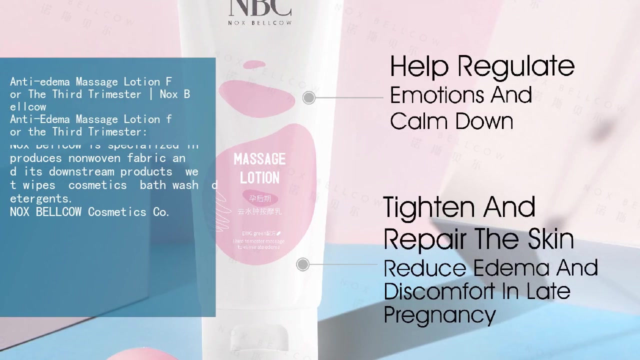 Anti-edema Massage Lotion For The Third Trimester | Nox Bellcow