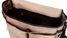 Best Messenger Bags nylon fabric decoration with leather Supplier