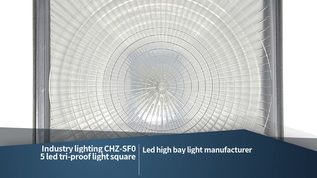 Iluminación industrial CHZ-SF05 LED cuadrado de luz tri-prueba