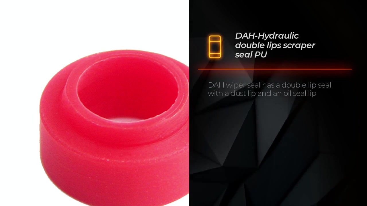 DAH-Hydraulic double lips scraper seal PU