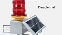Solar Helipad Lighthouse Tower Crane High Intensity Aviation Obstacle Warning Light Navigation Ship Light