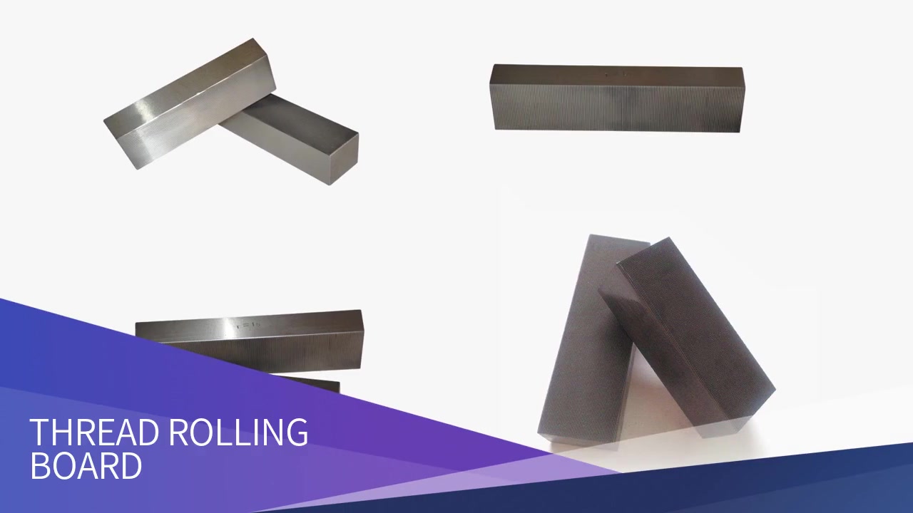 Flat thread rolling dies