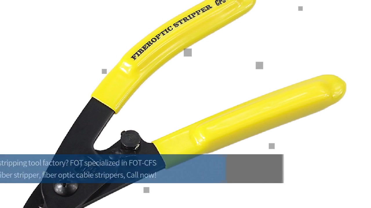 FOT-CFS3 Optical Fiber Stripping Tool Video Display