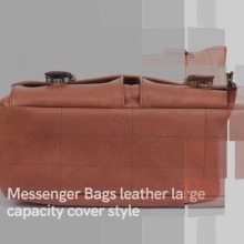 Best Messenger Bags leather large capacity cover style Supplier