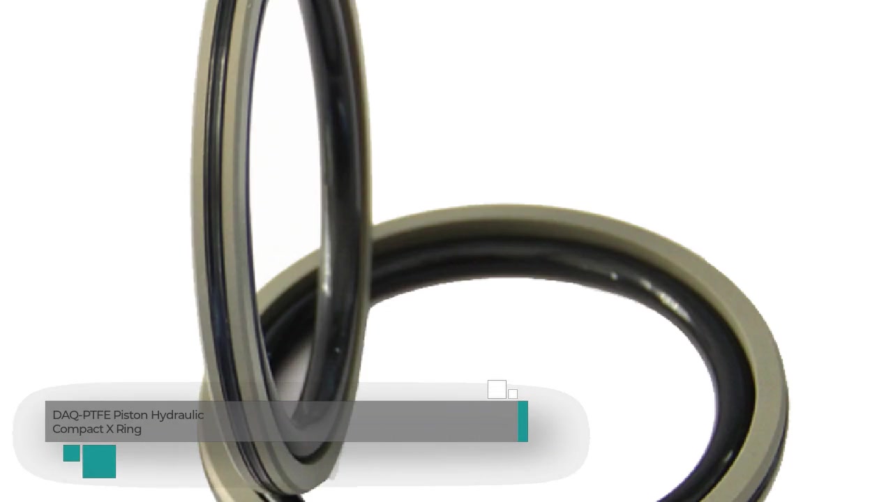 DAQ-PTFE Piston Hydraulic Compact X Quad Seal Ring