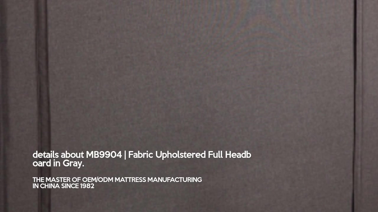 MB9904 | Fabric Upholstered Full Headboard in Gray