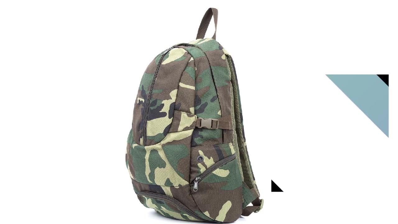 Military backpack nylon fabric with zipper closure