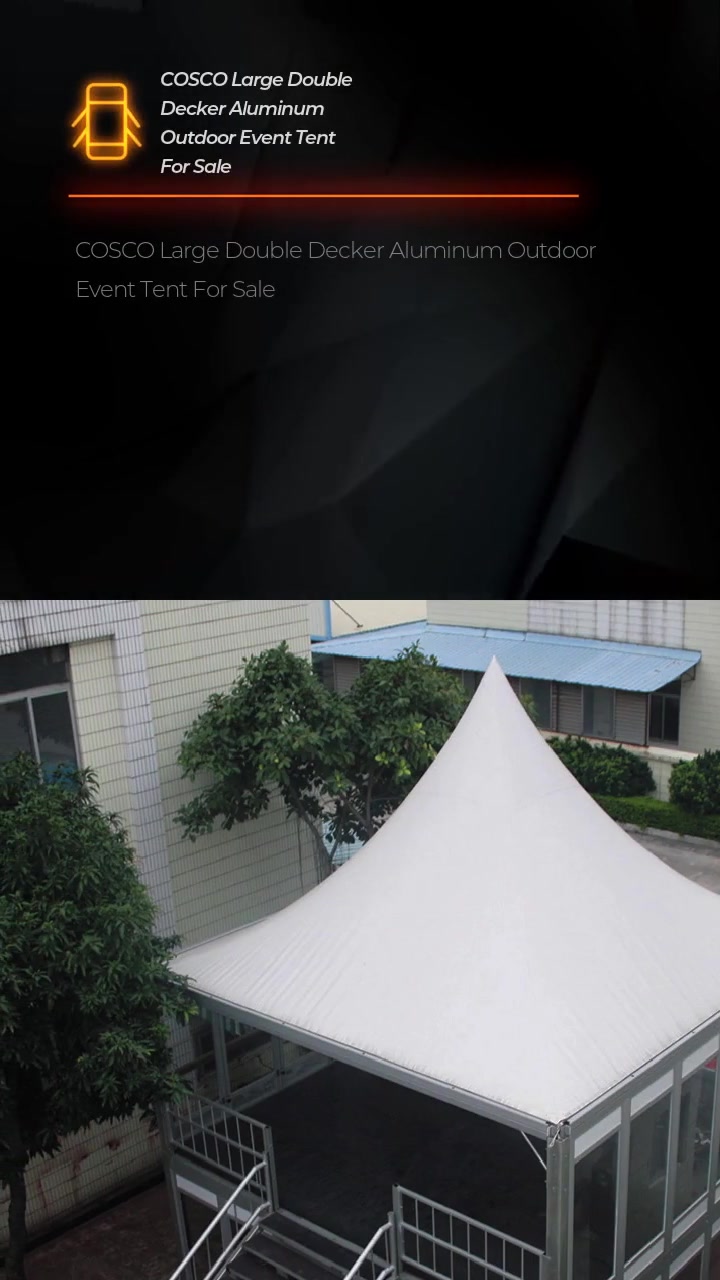 COSCO Large Double Decker Aluminum Outdoor Event Tent For Sale
