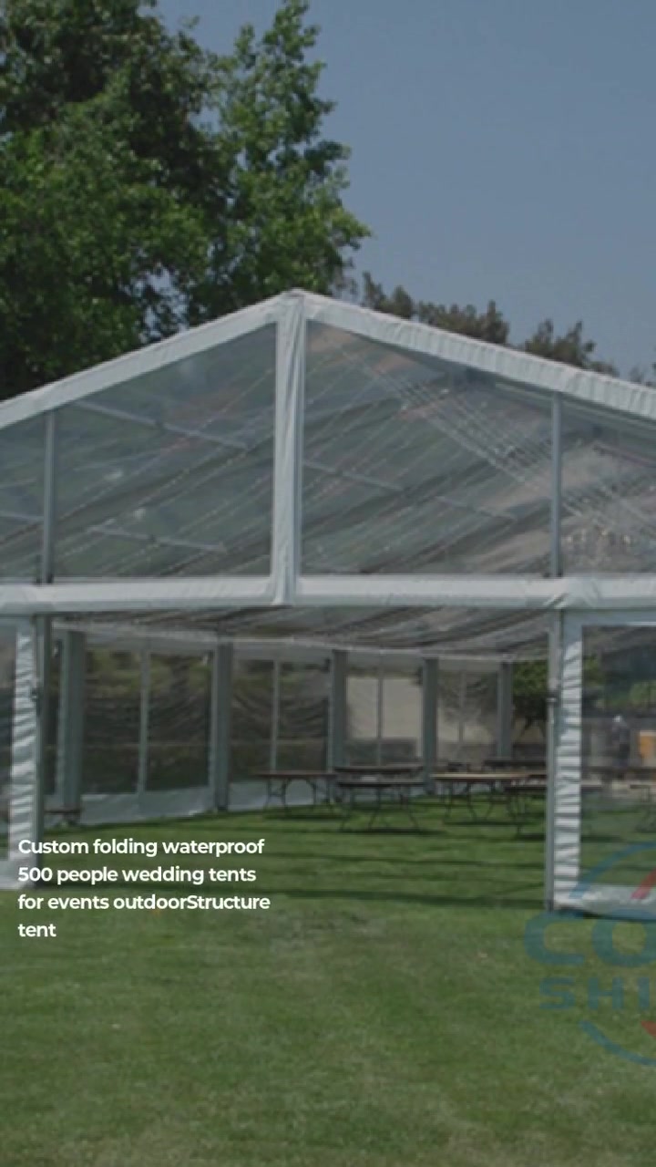 Custom folding waterproof 500 people wedding tents for events outdoor