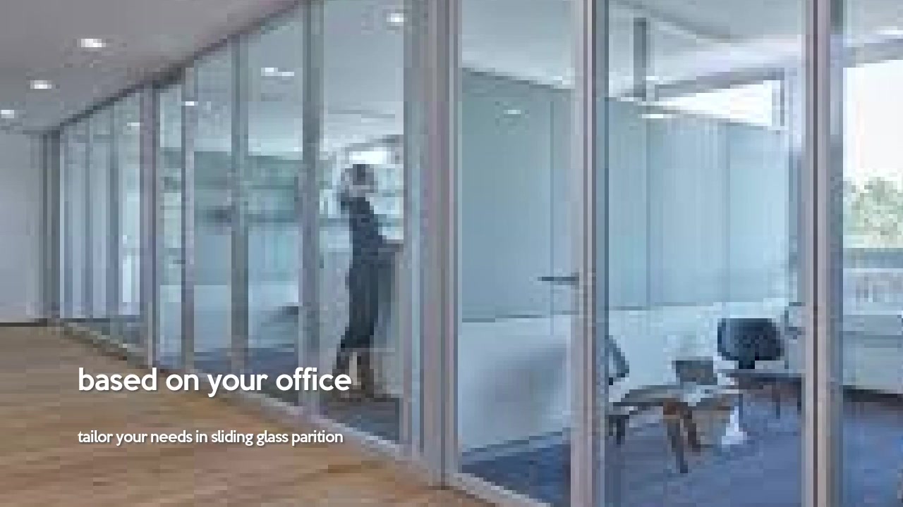 Doorfold Sliding Glass Partitions Office Fast Dropshipping