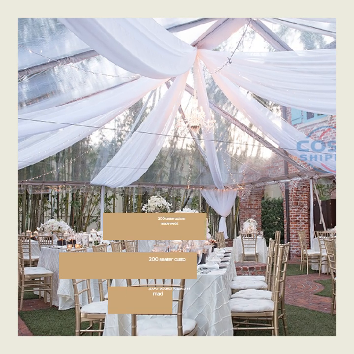200 seater custom made wedding marquee tent for sale