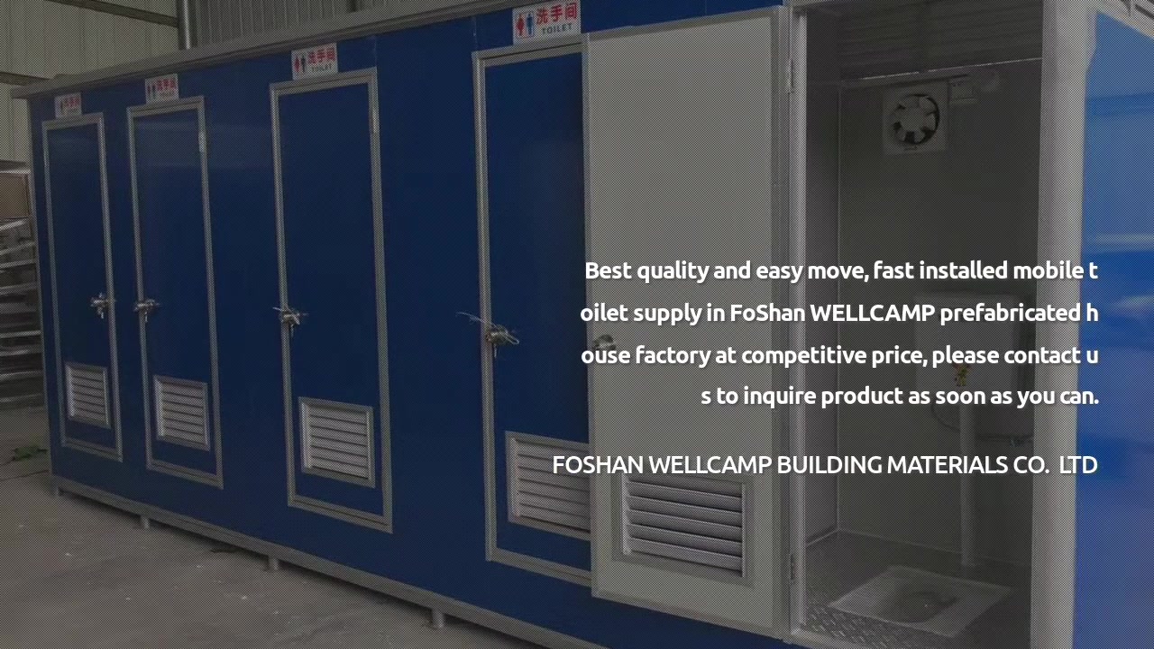 Madaling Ilipat Prefab Mobile Toilet para sa Panlabas na Paggawa, Wellcamp T-1