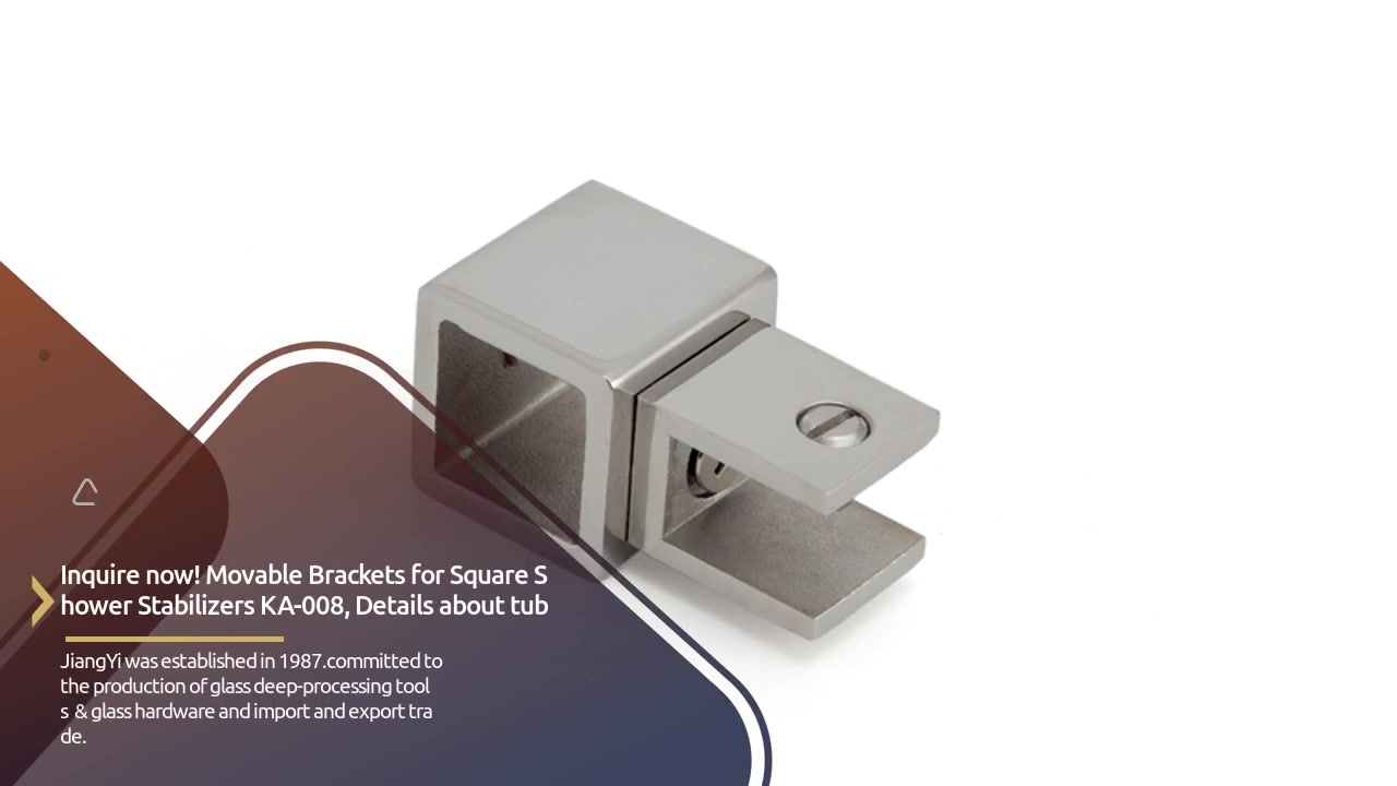 Best Shower Support Bar&Movable Brackets for Square Shower Stabilizers KA-008 | JY
