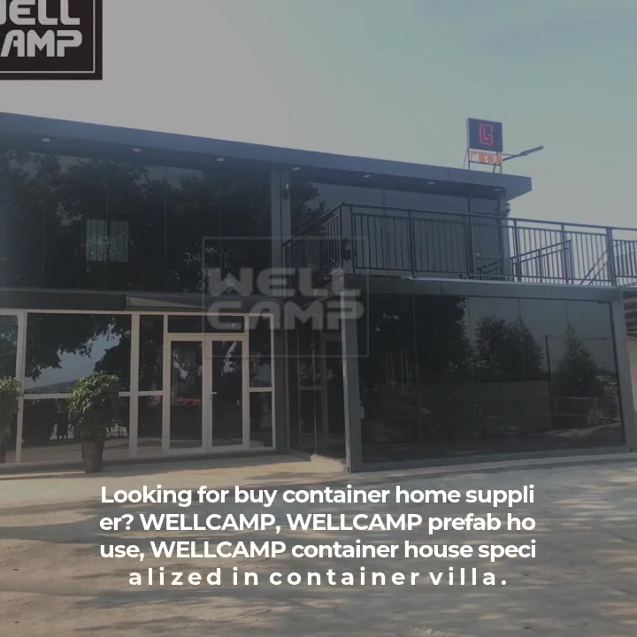 Two Floor Container Villa Office Combined by Flat Pack Container House