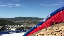 Best Inflatable Landing Airbag Ramp Pad for sloped Bikeparks Snowpark