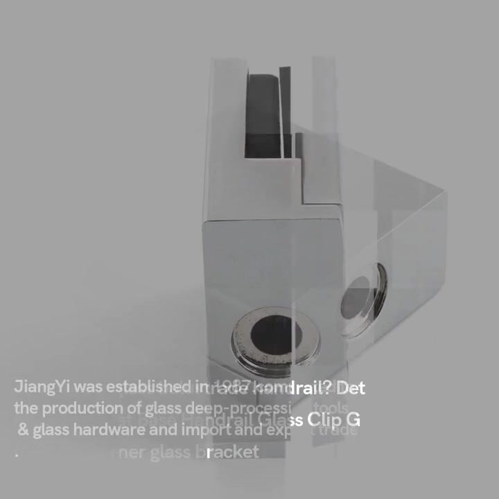 Glass Railing Clips&Flat Base Handrail Glass Clip GC-018F | JY