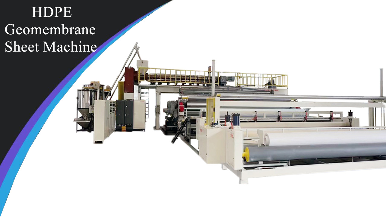  HDPE geomembrane sheet machine 