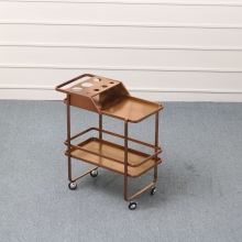 Yoocell Rose Gold Plated Stainless Steel Practical Durable Tool Cabinet for Beauty Salon Trolley-OC2053B
