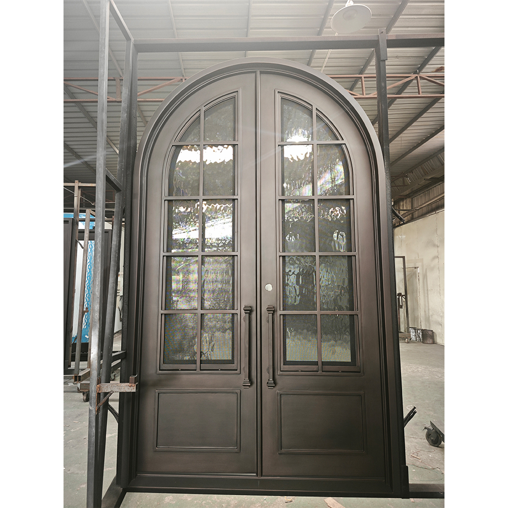 Doras Iarainn Saoirsithe Gairmiúil W72“xH120” le Gloine Uisce Inoiriúnaithe  | HUAART, image size:1000x1000