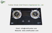 Best High Quality 2 burner tempered glass built-in gas stove hob Factory Price -
