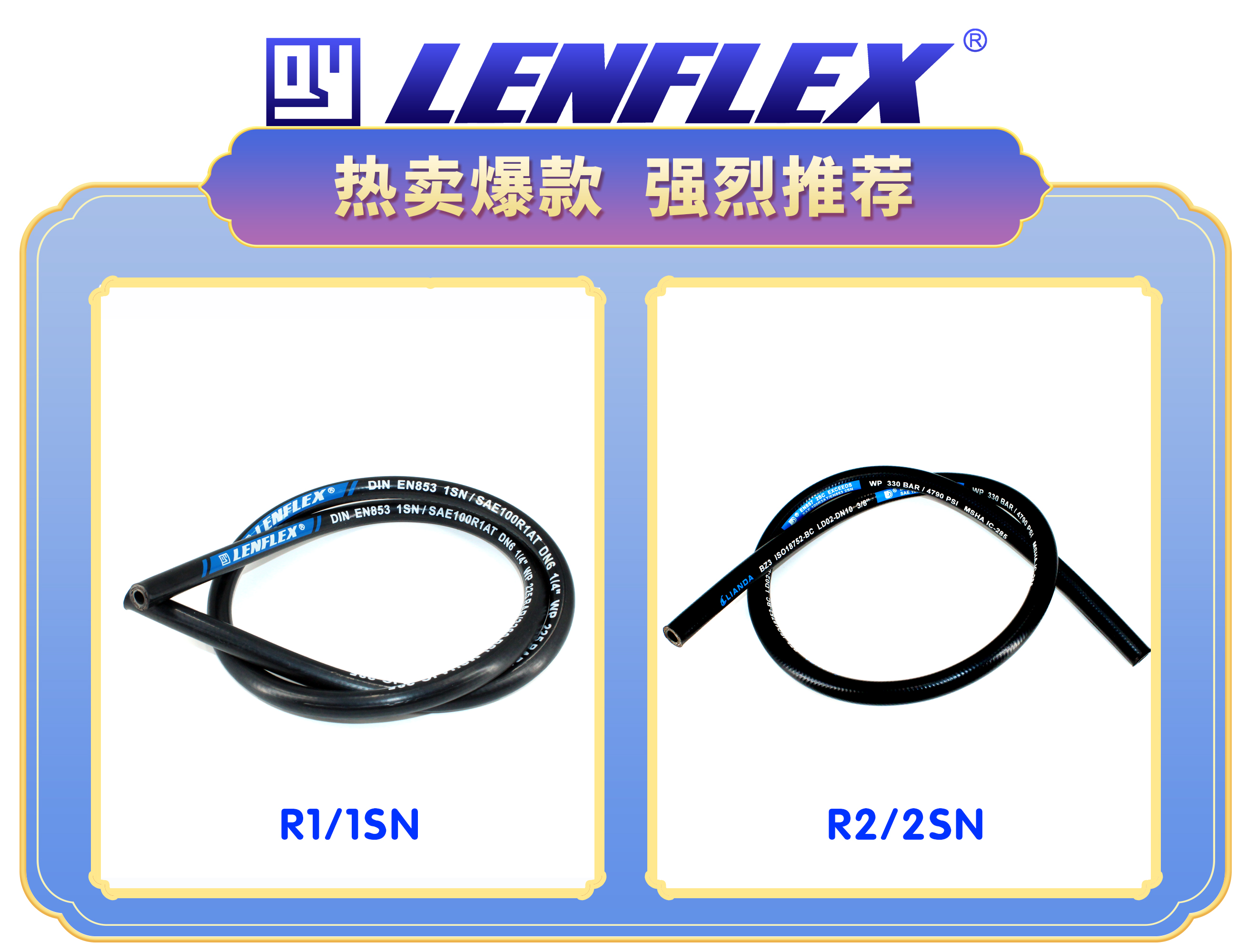 LENFLEX Popular Hydraulic hose R1/R2 Lenflex Hose