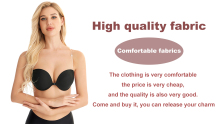 INENEMIS Detachable Transparent Straps Woman Sexy Comfortable Bra A3176#7