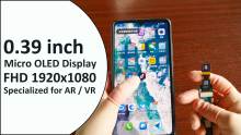 TT039RAN10A FHD 1080P Super Mini 0.39 inch Micro OLED Display 1920x1080 AMOLED Screen MIPI I2C Interface 60 Pin for AR VR Device Application