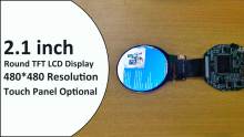 TT210BSN13A 2.1 inch 480*480 Round TFT LCD Display Screen 40Pin ST7701S SPI+RGB 2.1inch Circular LCD Module Touch Panel Optional