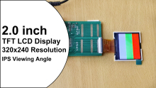 2.0 inch IPS TFT LCD Screen 320*240 QVGA LCD Module ILI9342C LCD Display 40Pin SPI RGB MCU Customize Touch Panel