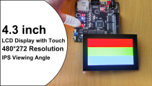 Factory Customize 4.3 inch 480*272 IPS TFT LCD Display 40Pin RGB 4.3inch LCD TFT Module with PCAP Capacitive Touch Panel