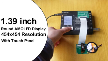 1.39 inch 454*454 MIPI SPI 24 Pin Round Smart Watch AMOLED Display with Touch Panel CTP 1.4inch Circular OLED Screen