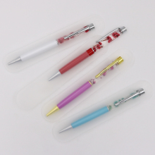 Clear Plastic Pen Pouch Bag Single Pen Sleeve Case Holder Ballpoint Pen Pencil Gift Packaging Bag for for School Office Business Use